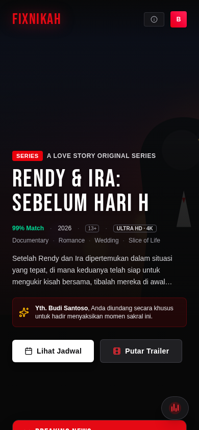 Pratinjau tema tambahan di katalog: FIXNIKAH (Rendy & Ira) dan Dias & Azalia